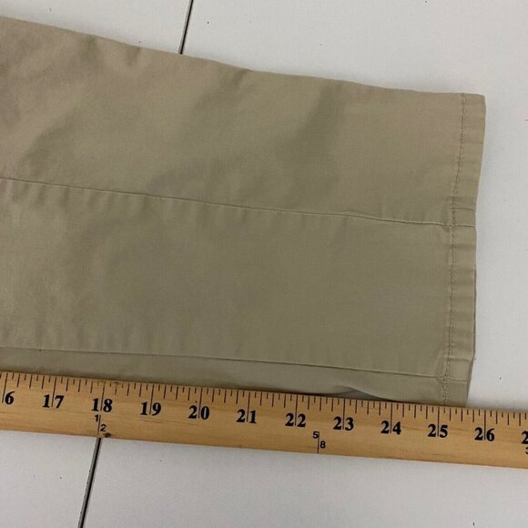 Chicos Ankle Pants Womens 1 US Medium Elastic Waist Tapered Slim Leg Tan - Picture 9 of 9